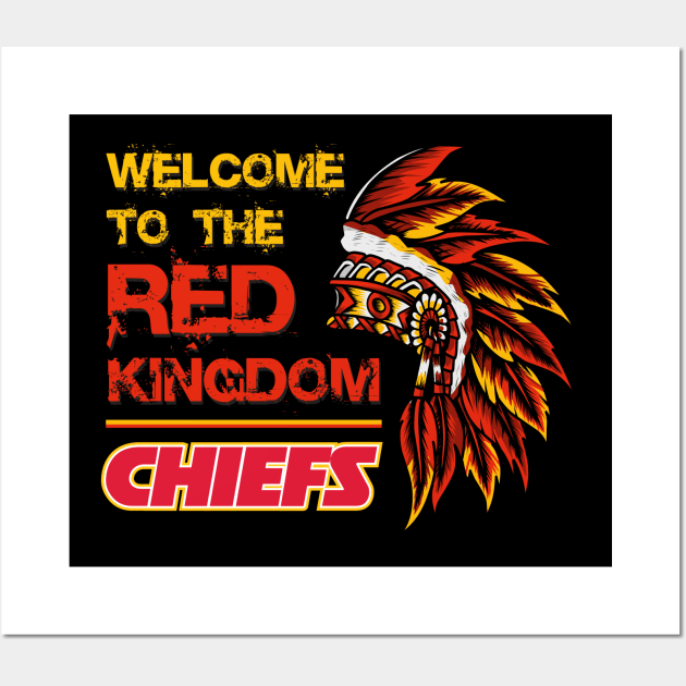Welcome to the Red Kingdom - Kansas City Chiefs - Patrick Mahomes Wall Art by fineaswine
